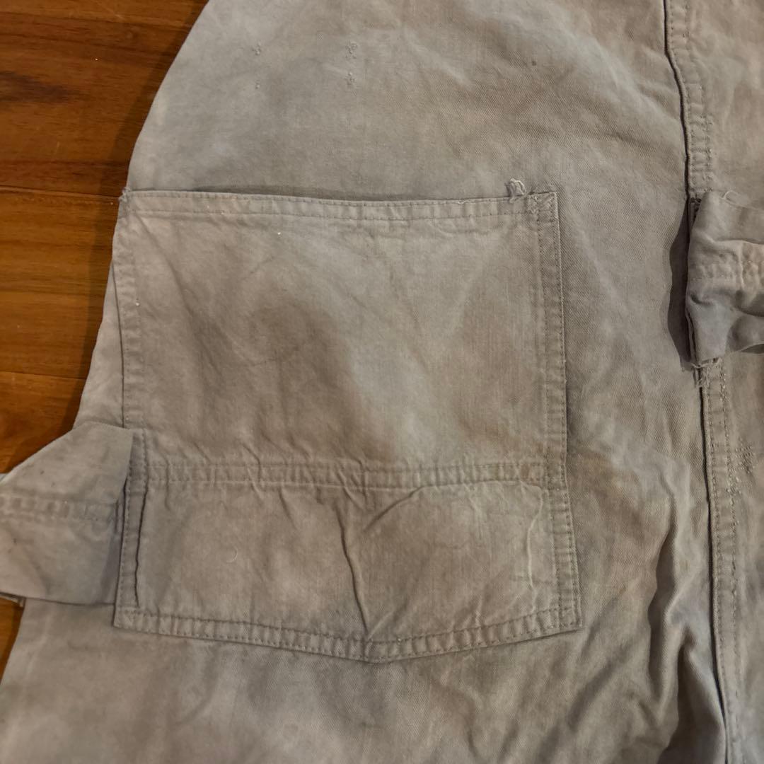Carhartt ハートタグ ライトグレー オーバーオール　40s 50s
