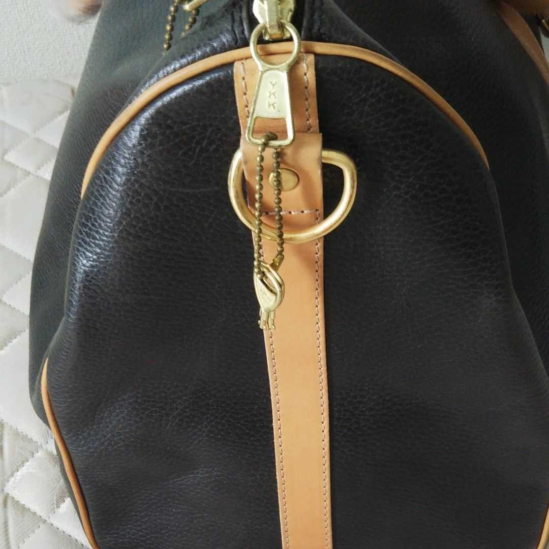 ボストンバッグ Riou・Gerald 革 ブラック