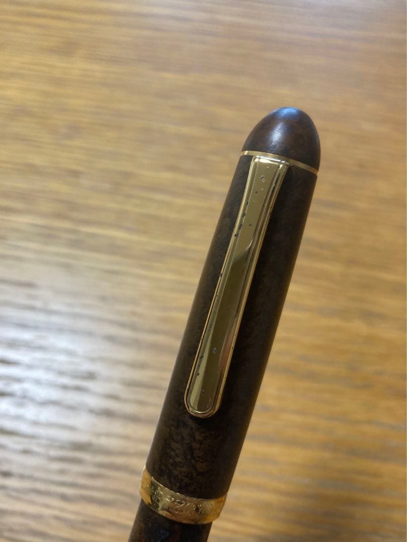 プラチナ　万年筆2本セット（ブライヤー、アカブライヤー）つやふきん付き