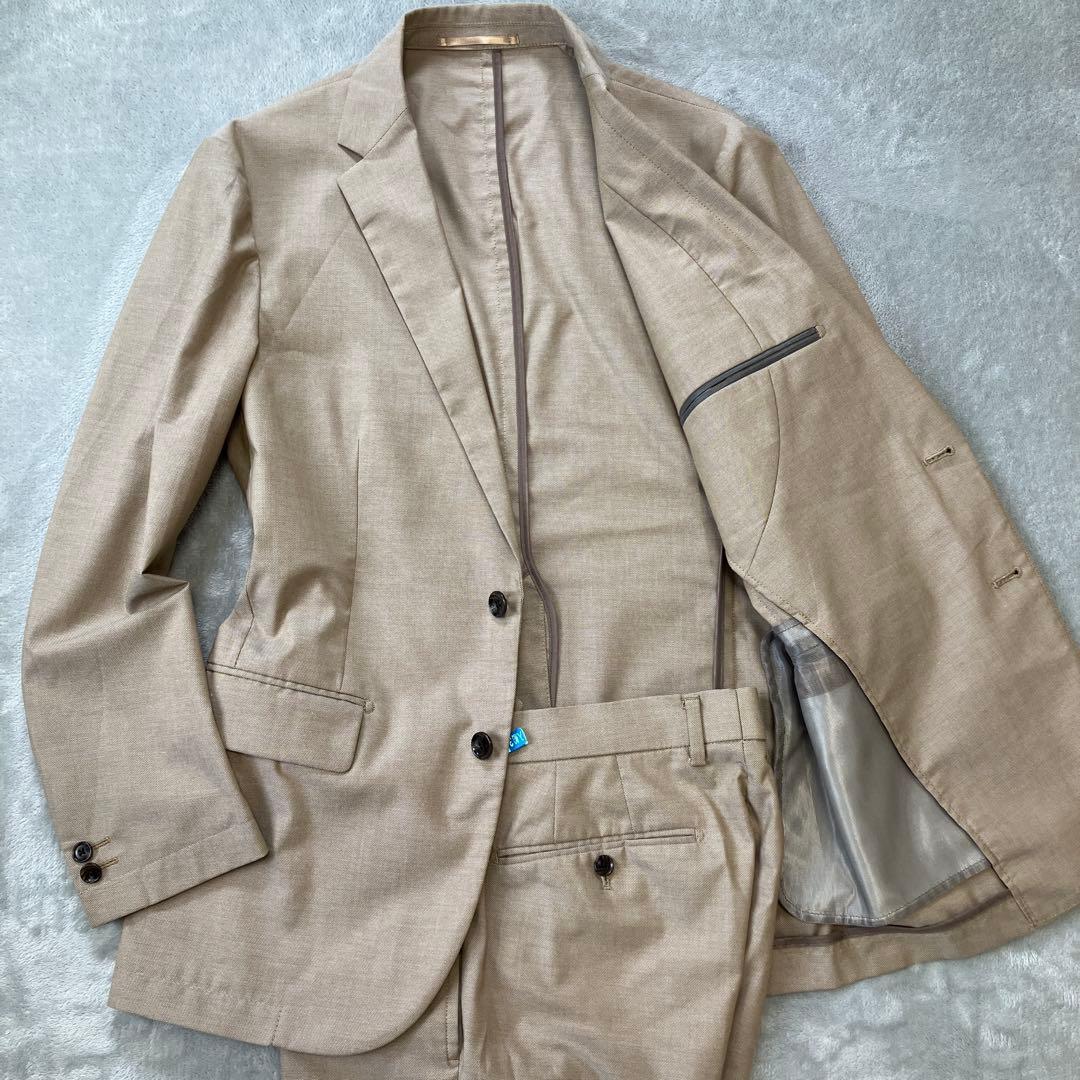 ユナイテッドアローズ　洗える　現行　セットアップ　ライトベージュ　春夏　M/S