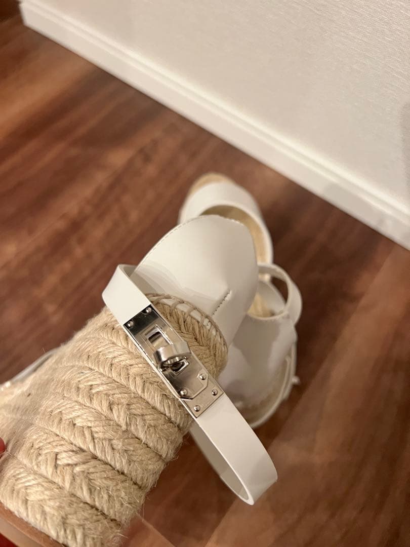 ユッピー　エルメスHERMES　エスパドリーユ　サンダル