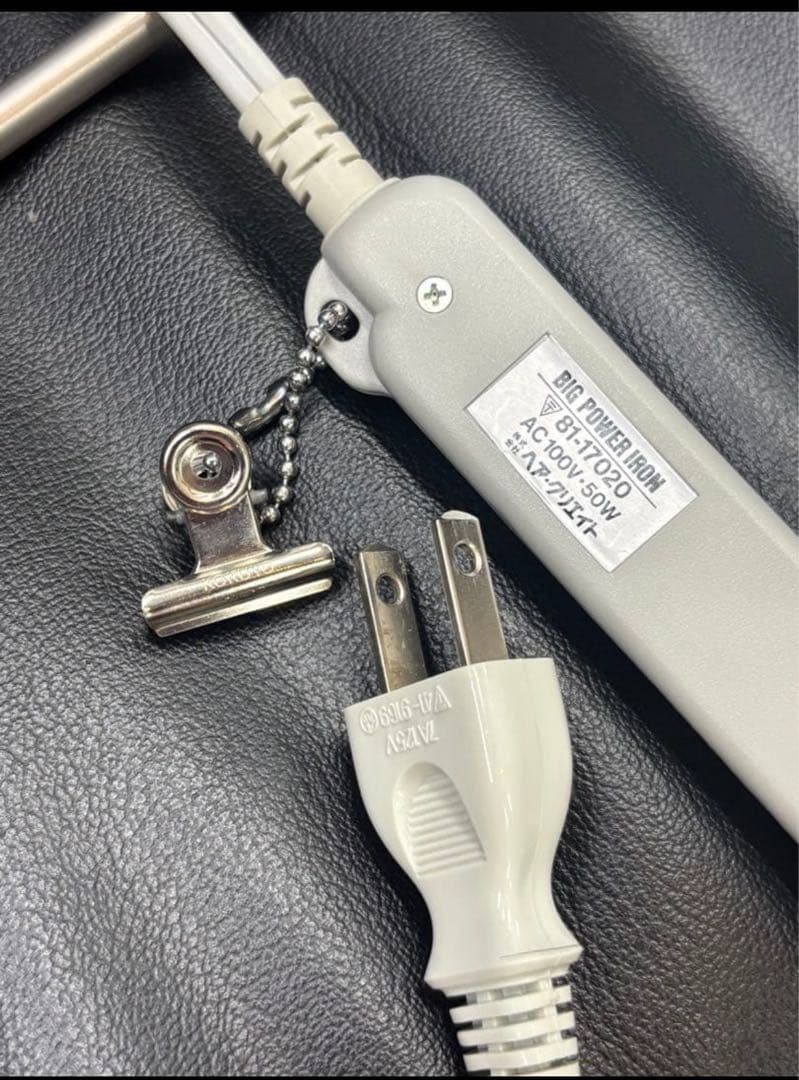 ニチリ　ワンタッチ2ミリセラミック丸アイロン\日理　理容アイロン/レンツアイロン