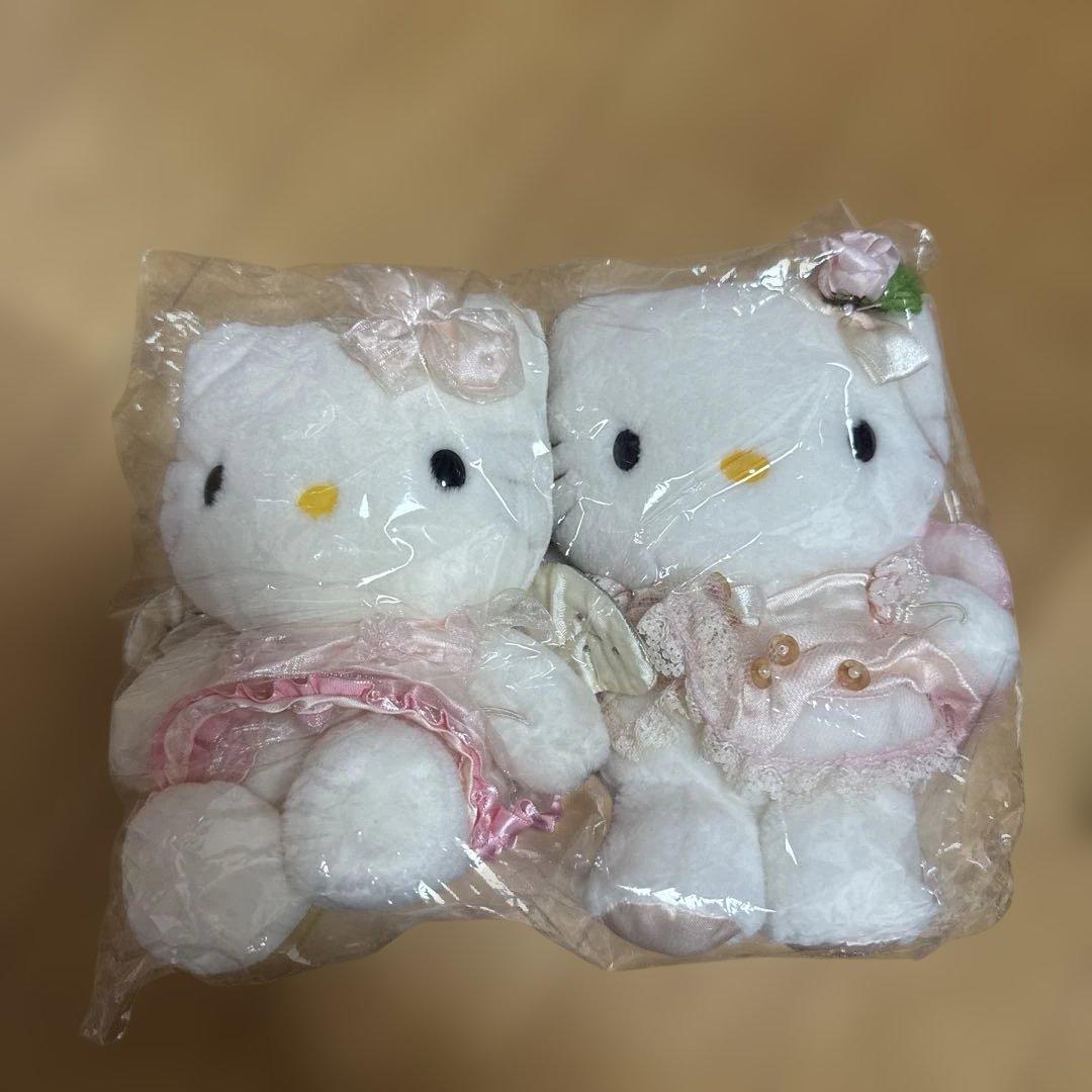 ハローキティ　レトロぬいぐるみ　サンリオ　1999.2001 電報