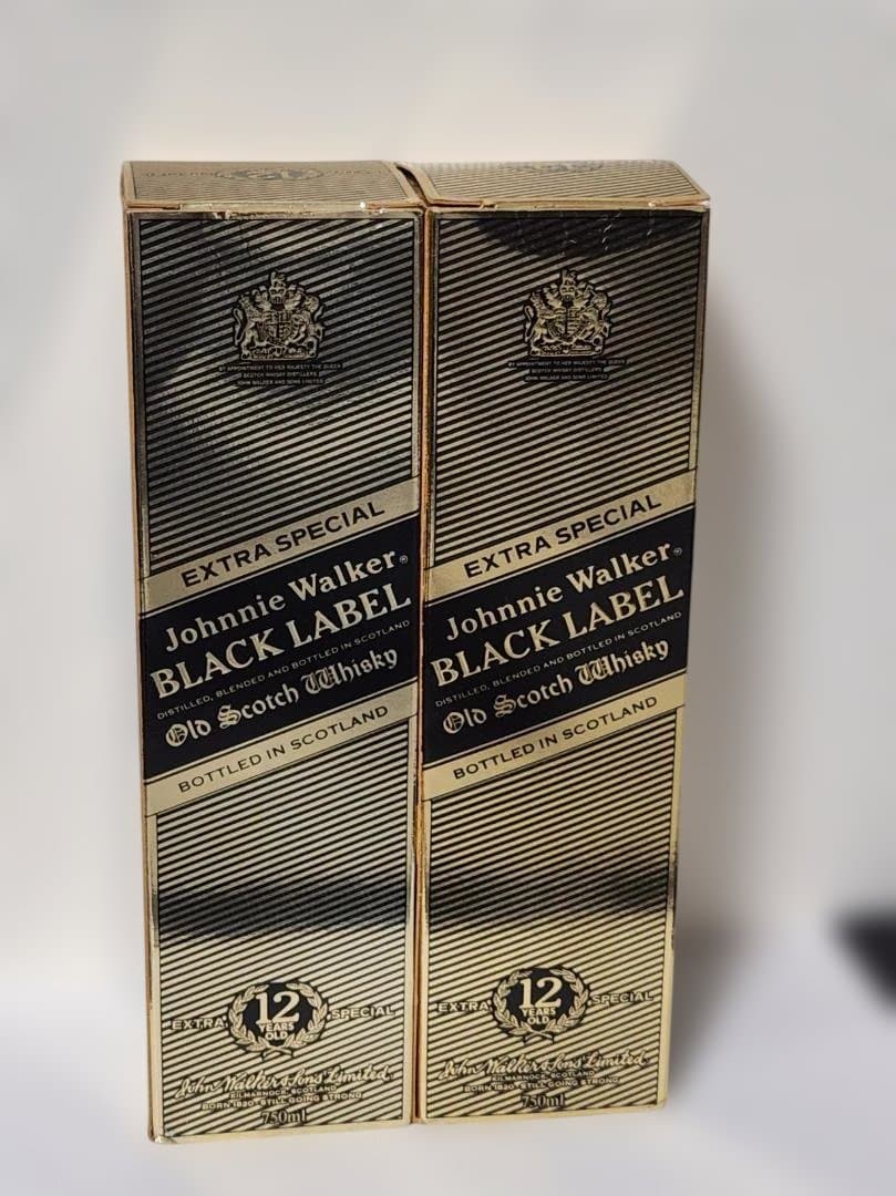 ☆未開栓ジョニーウォーカー Black Label 12年 750ml 2本