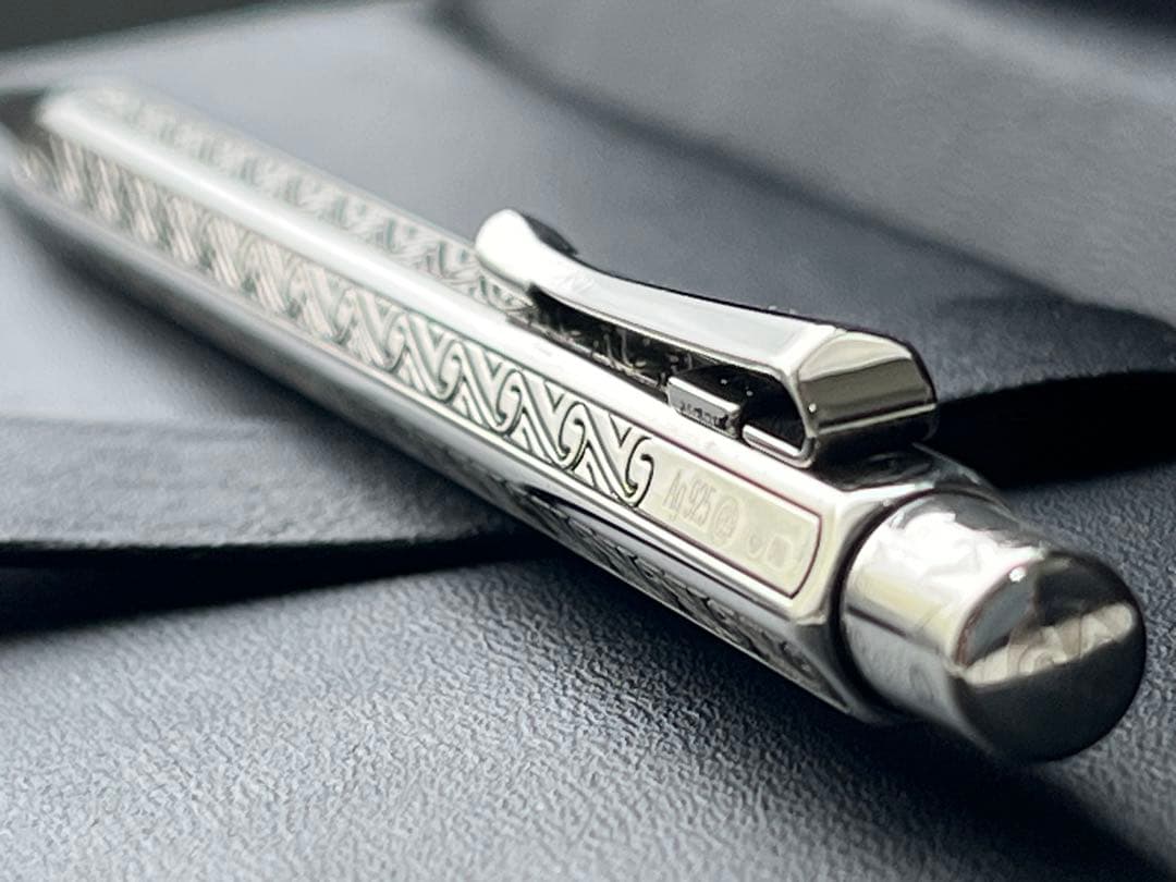 カランダッシュ　ボールペン　エクリドール　アンモナイト　スターリングシルバー