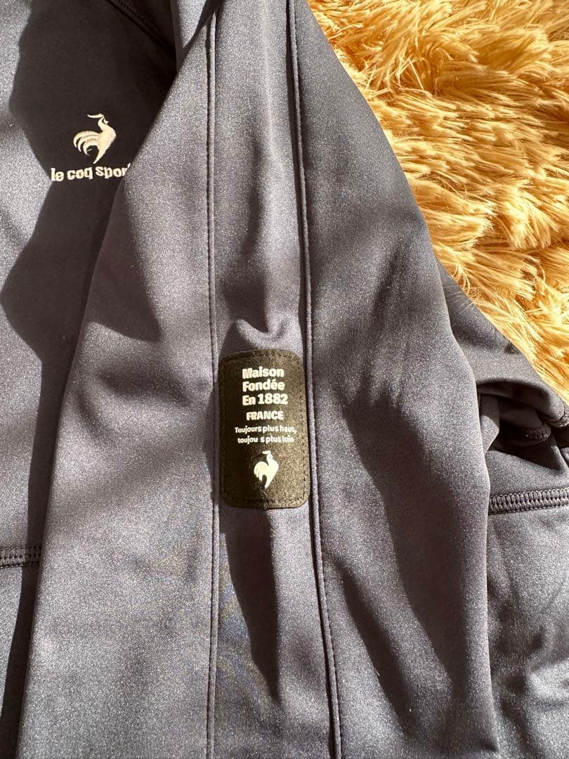 値下可／le coq sporting GOLF／上下セット／裏ボア／M／紺色