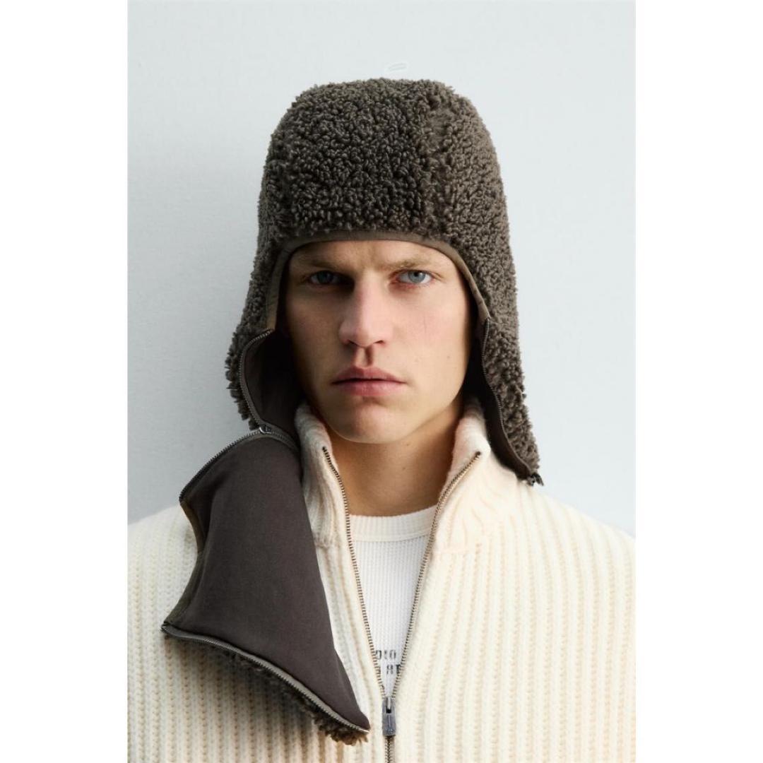 ZARA フェイクシープスキンバラクラバXSR_A