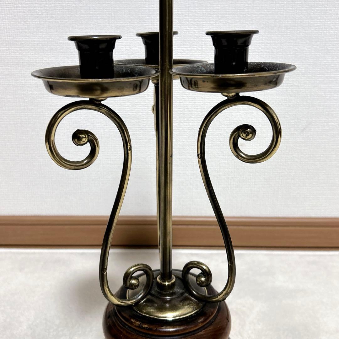 イタリア　アンティーク　キャンドルスタンド　火消し付き　ブロカント　ヴィンテージ