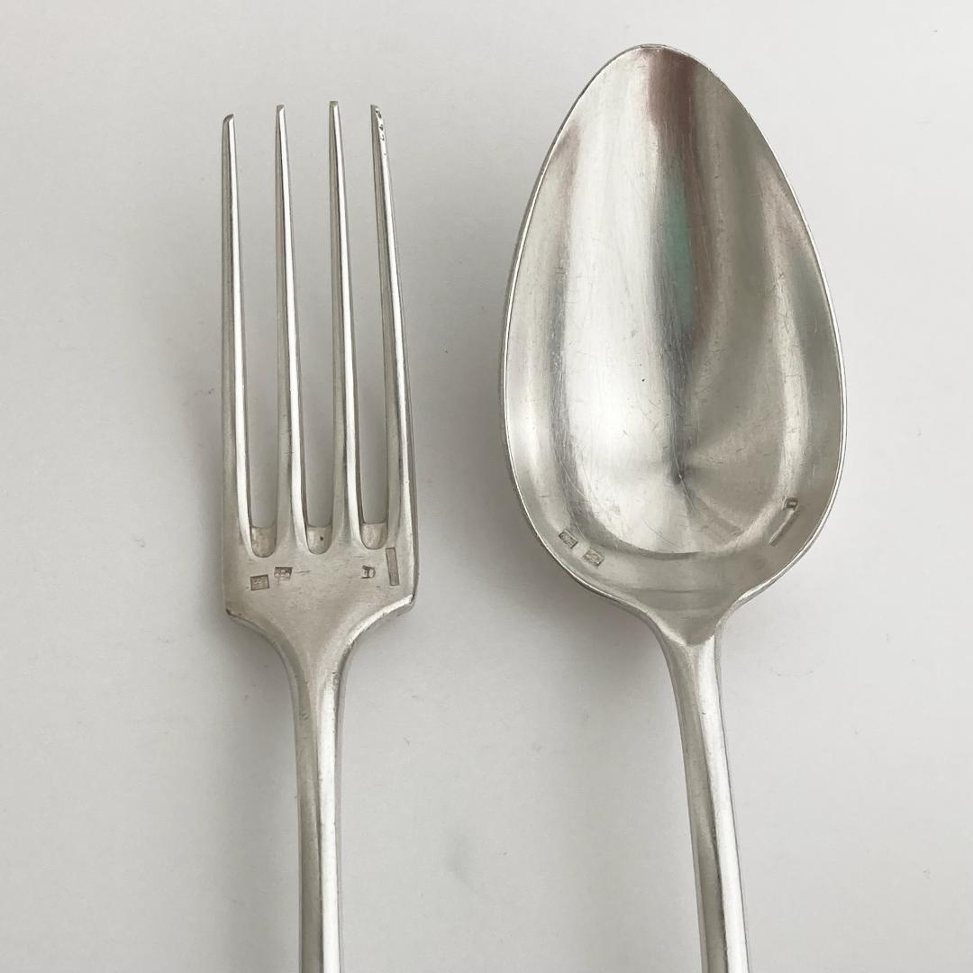 【リリ】フランスアンティーク⭐️フォークスプーン×2、ティースプーン2本