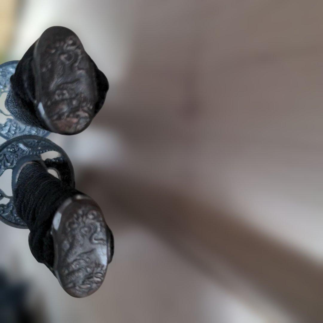 模造刀2本セット　黒　布製ケース付き