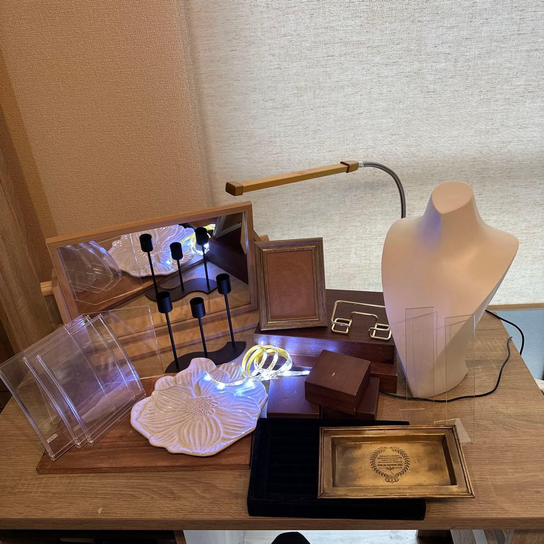 これさえあれば！　ハンドメイド作家　ジュエリーディスプレイ什器22点　Bセット