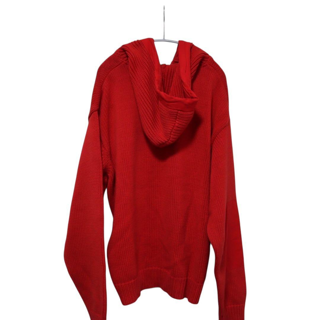 N-428 グッドイナフ　当時物　ニットパーカー　レッド　Lサイズ　希少