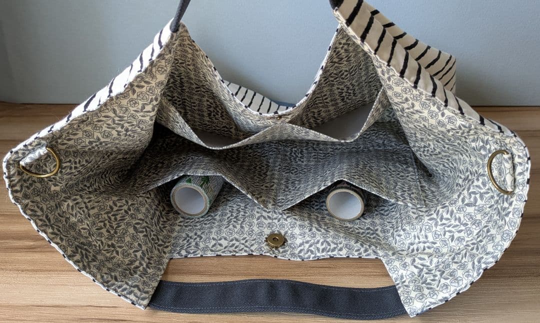 【プラム堂∬様オーダー】ミナペルホネンハンドメイドシャーリングバッグ