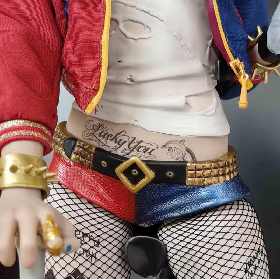 ハーレクイン43cm大型フィギュア クレイジートイズ ( 訳あり )一点限り