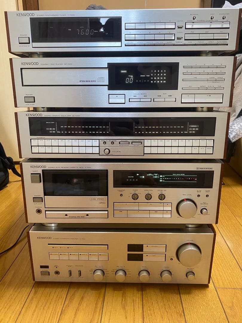 KENWOOD A7000….CDプレーヤー・カセットデッキ・アンプセット