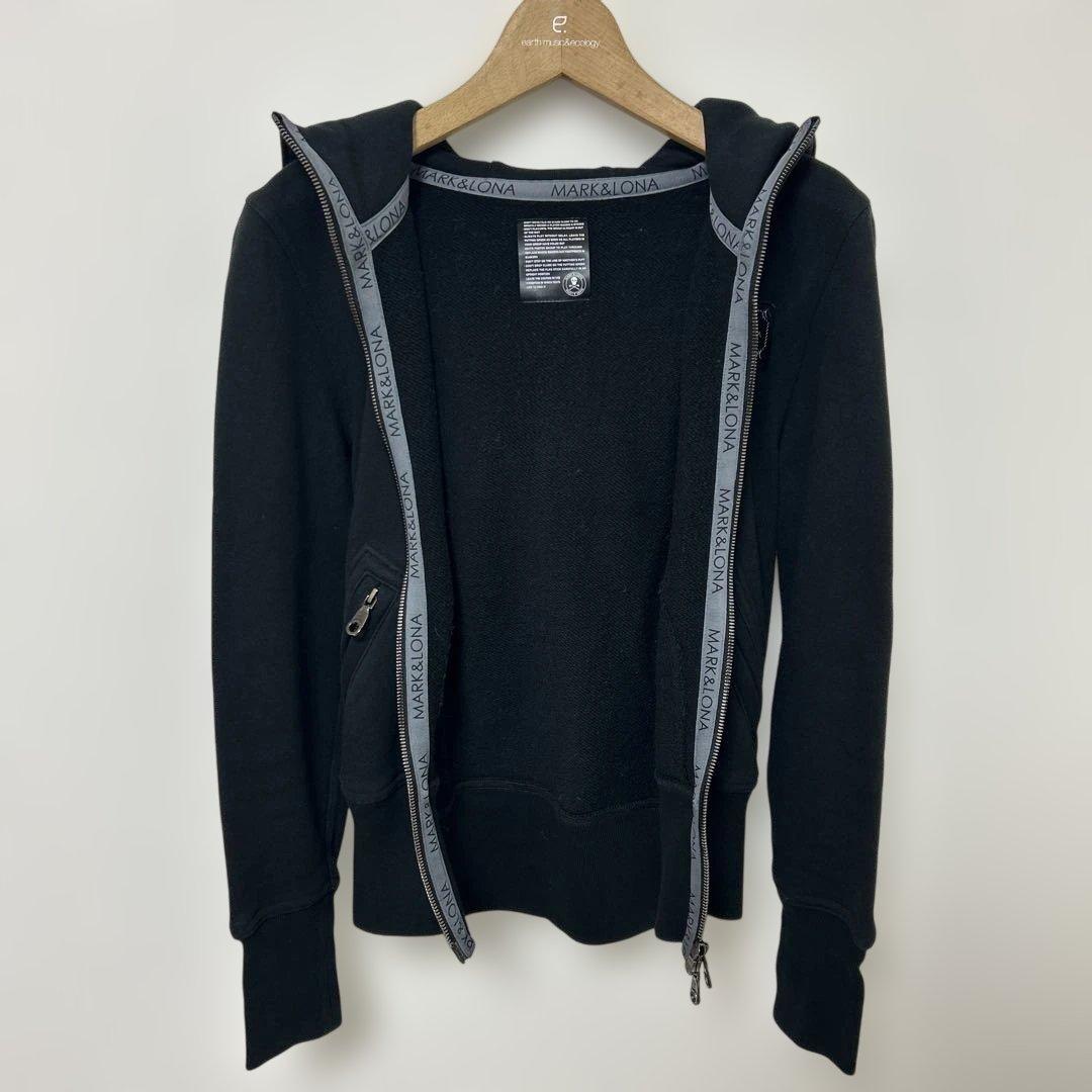 MARK&LONA ジップパーカー 2WAY ファー付 スカル S
