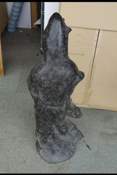 観音菩薩像　銅製　高さ93㎝　ブロンズ像　古美術　旧家蔵出し