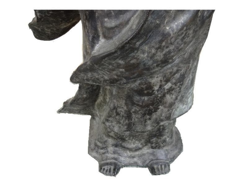 観音菩薩像　銅製　高さ93㎝　ブロンズ像　古美術　旧家蔵出し