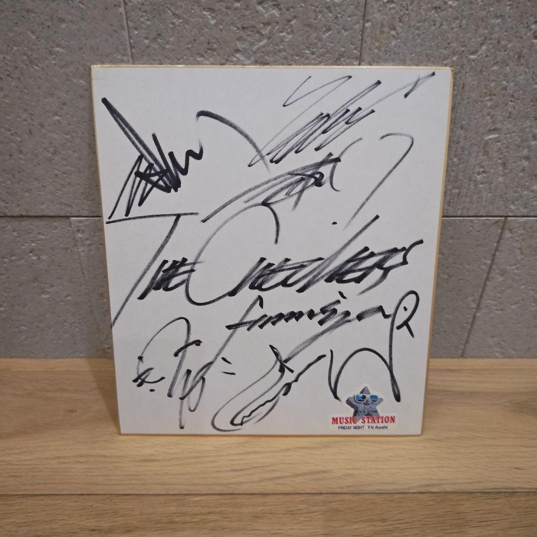 チェッカーズ　CHECKERS　直筆サイン色紙　MUSIC STATION