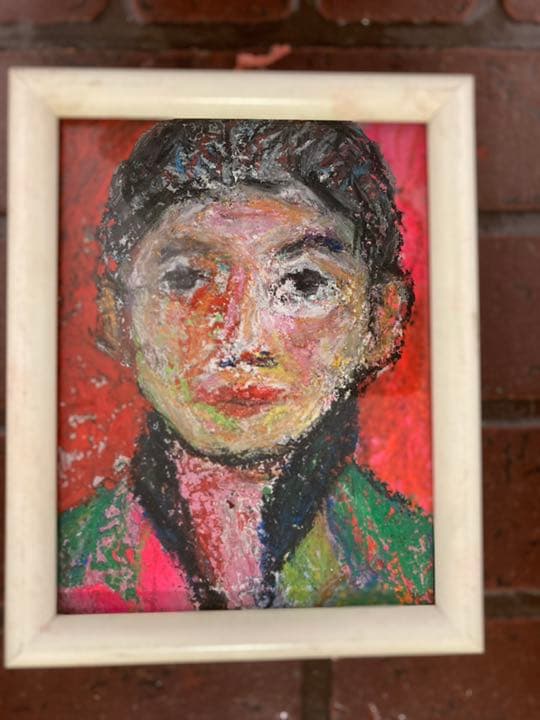 空飛ぶ画家糸川裕志の絵画 、ポップアートの人物画、三男利裕