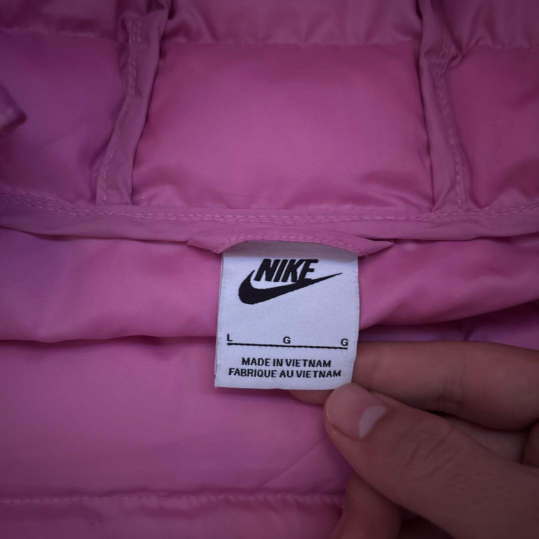 NIKE ピンク キッズダウン Lサイズ 160