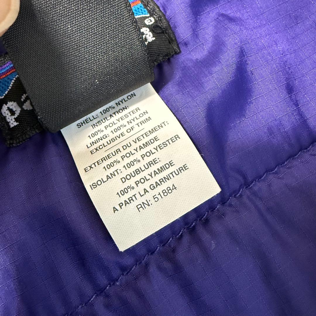 90's patagonia パタゴニア USA製 パフボールベスト ブラック