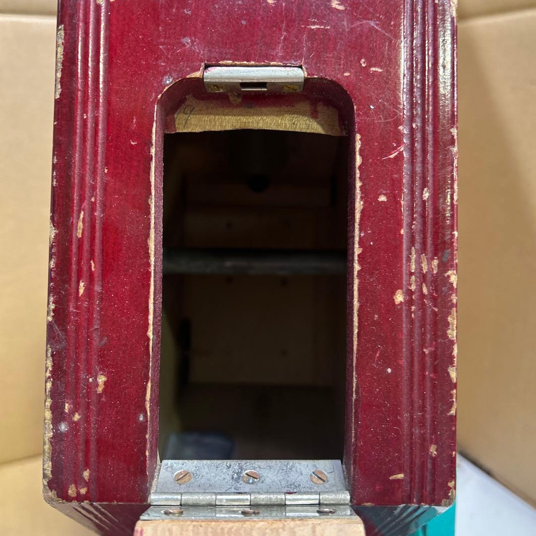 ESP6337②東京抽籤器研究所★新井式回転抽選器 ガラガラ 玉付き 昭和レトロ