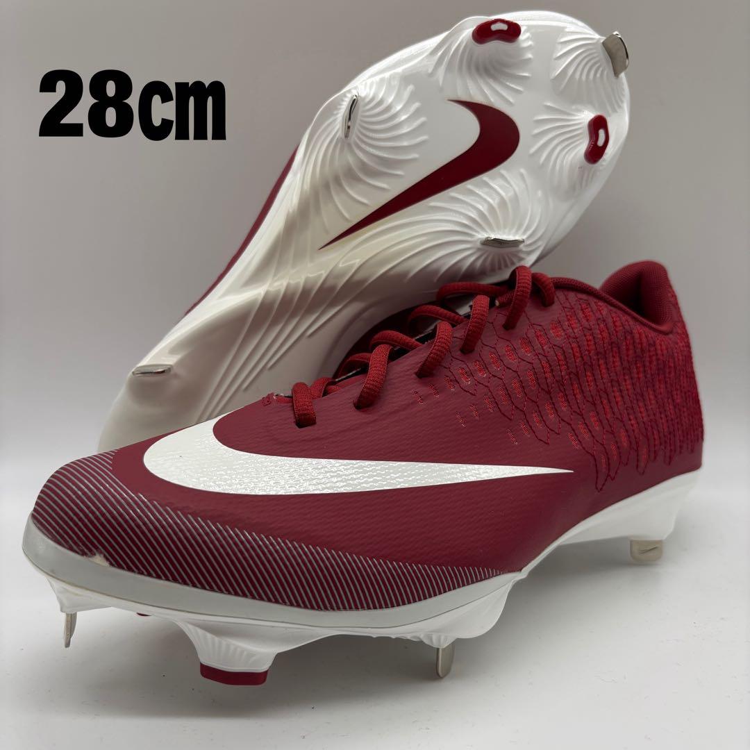 NIKE 野球 スパイク レッド エンジ 赤 28㎝ ローカット 軽量