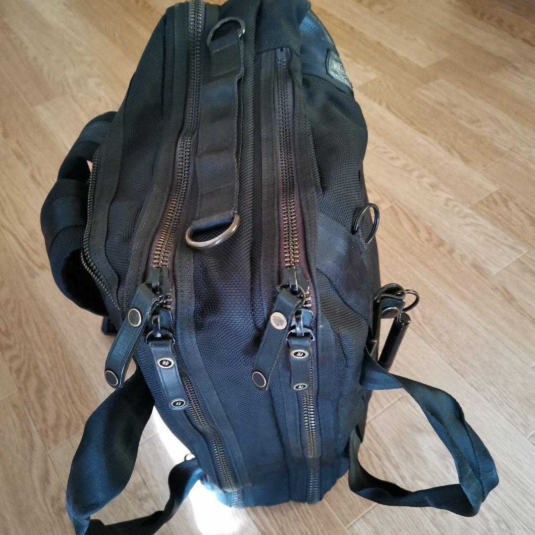 2層式　ポーター　ヒート　ブラックビジネスバッグ