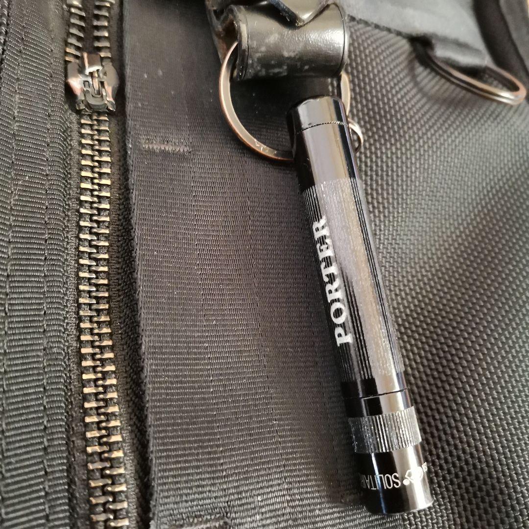 2層式　ポーター　ヒート　ブラックビジネスバッグ