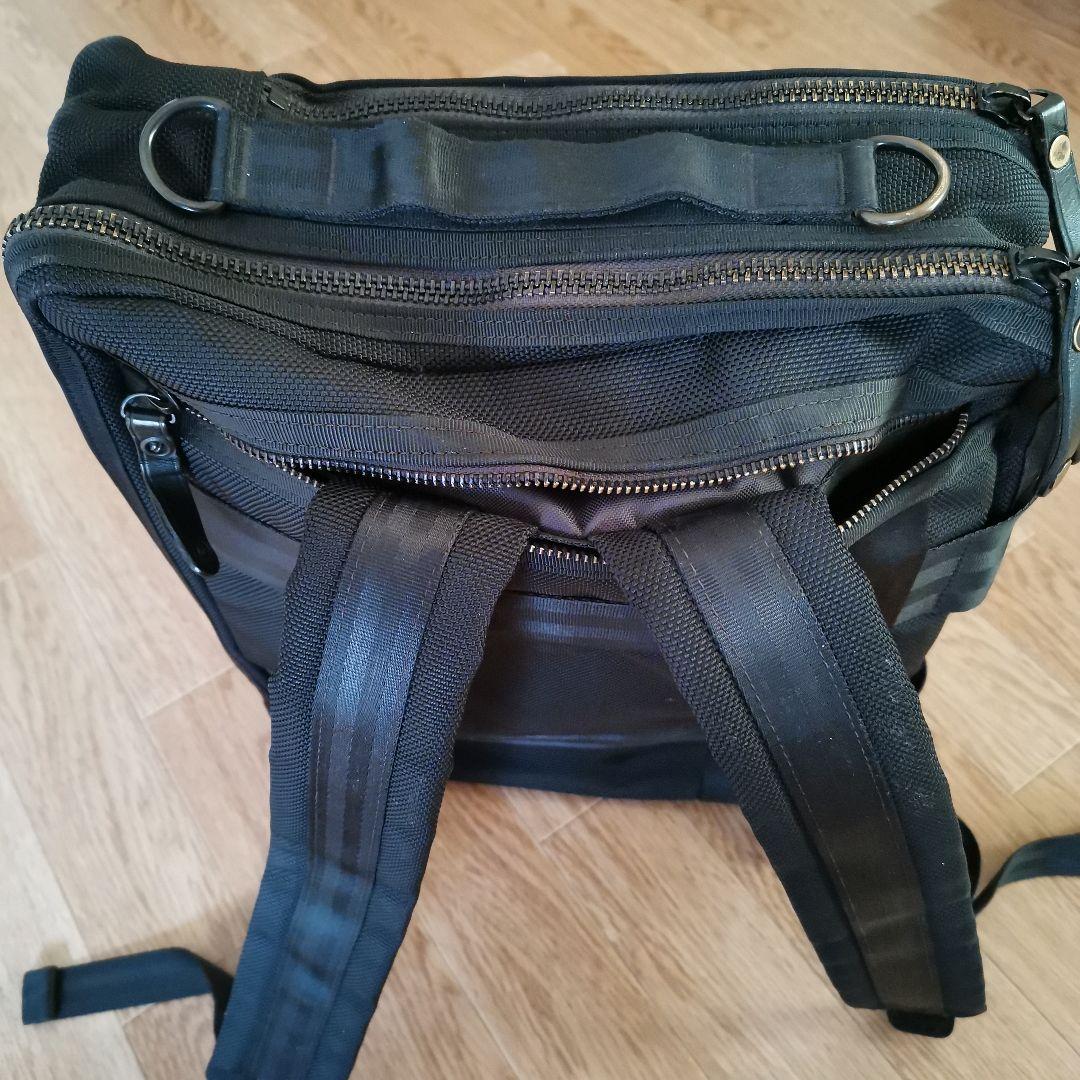 2層式　ポーター　ヒート　ブラックビジネスバッグ