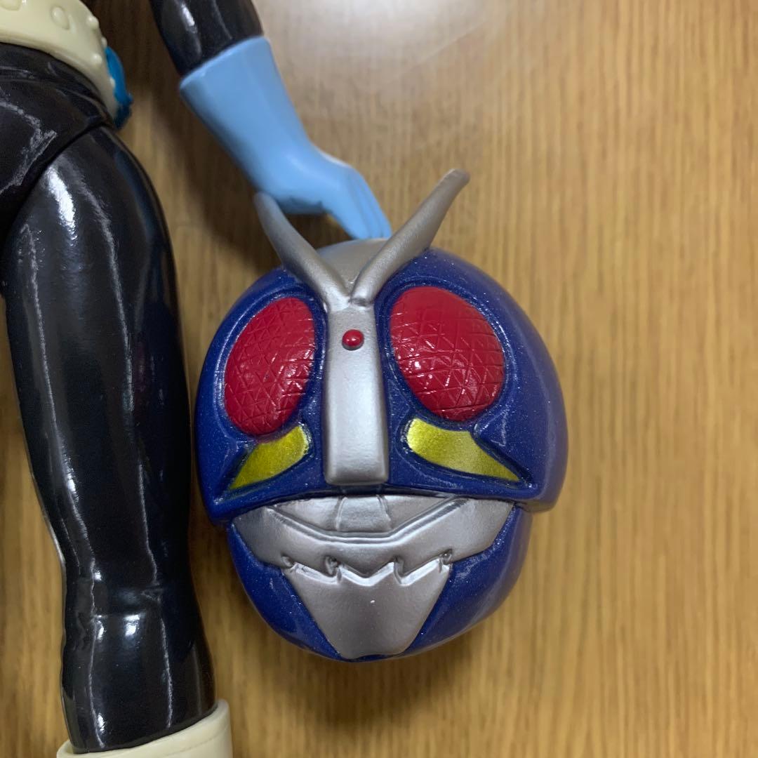 当時物！　仮面ライダー1号　面取りソフビ
