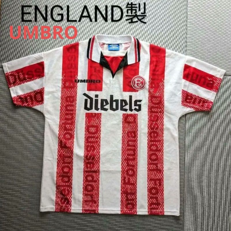 新品同様 UMBRO 英国製 ゲームシャツ デュッセルドルフ 90年代 アンブロ