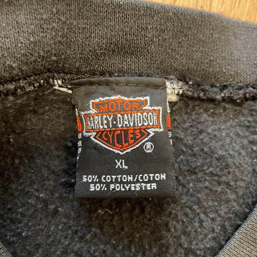 00's USA製 ハーレーダビッドソン スウェット 黒 XL
