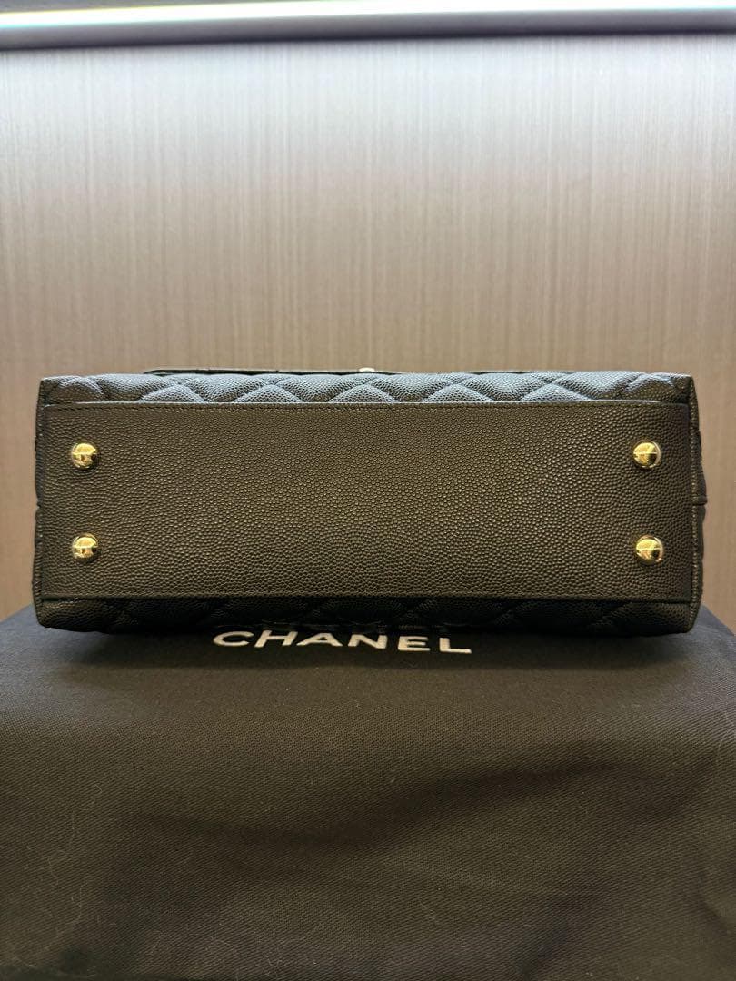 CHANEL ココハンドル ブラック マトラッセ チェーンショルダーバッグ