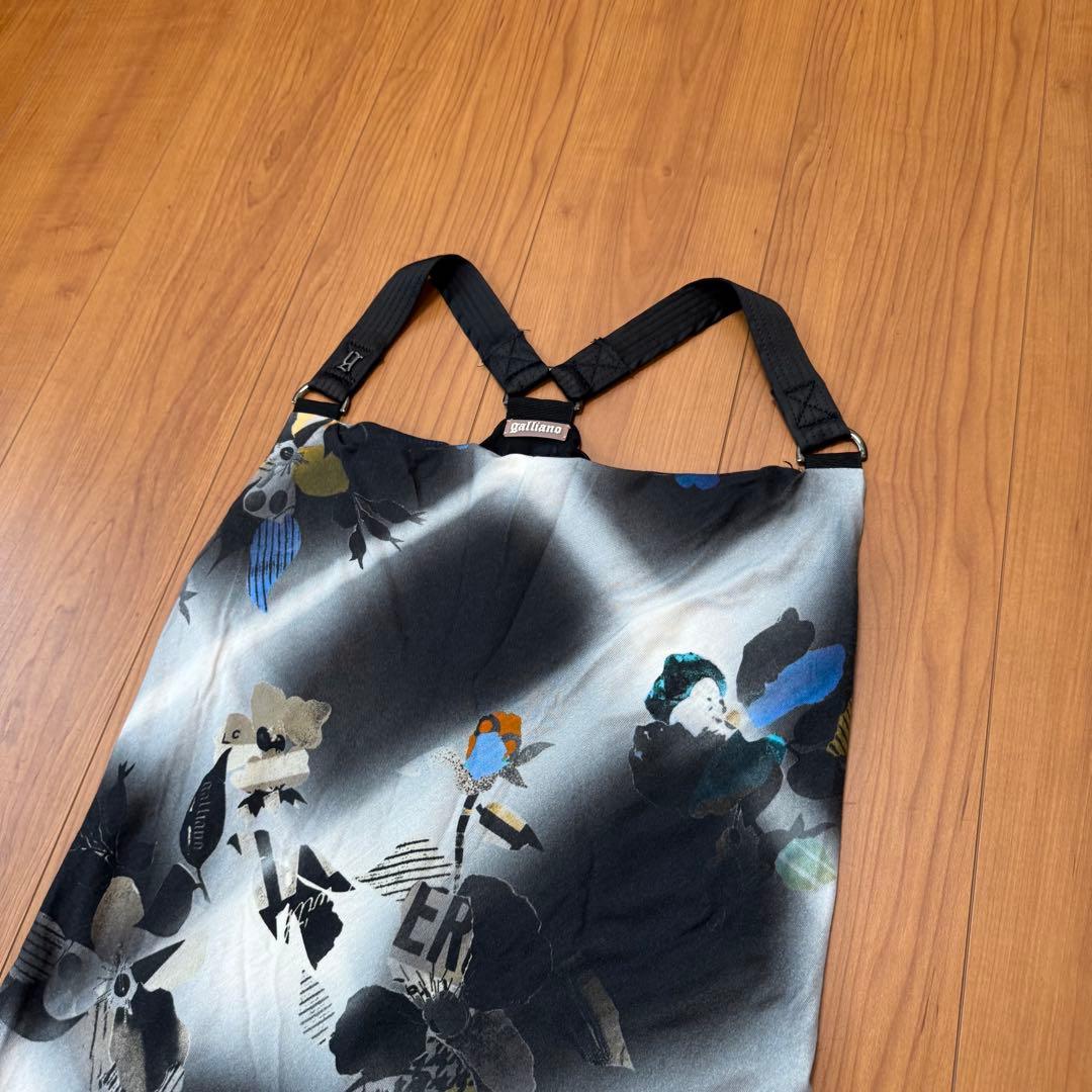 ガリアーノ　galliano キャミソール　ワンピース　プリント　2011