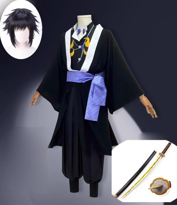 いかこま リンク 獪岳（かいがく）コスプレ衣装 S 道具刀 ウィッグ高品質