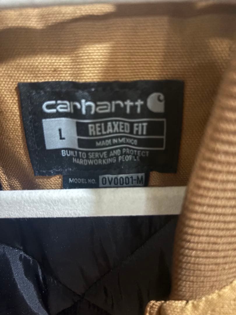 Carhartt L リラックスフィット ベスト ブラウン