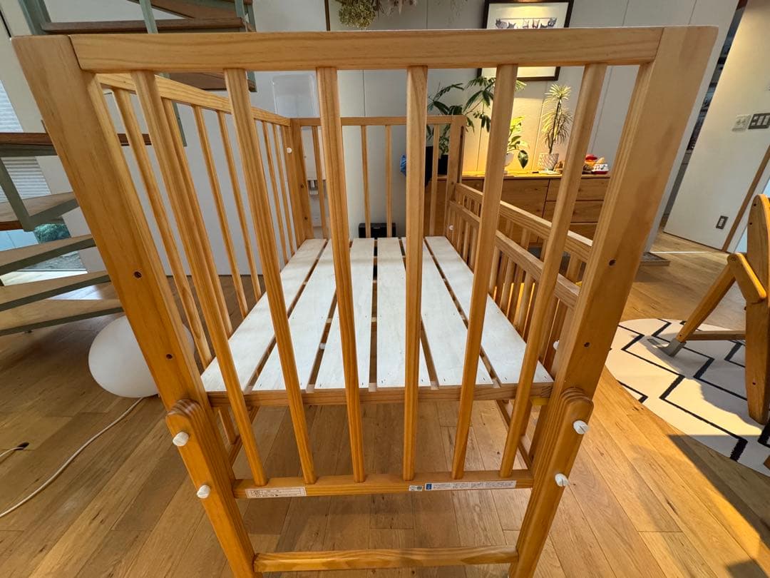 大和屋 yamatoya kihon mini コンパクトベビーベッド 木製