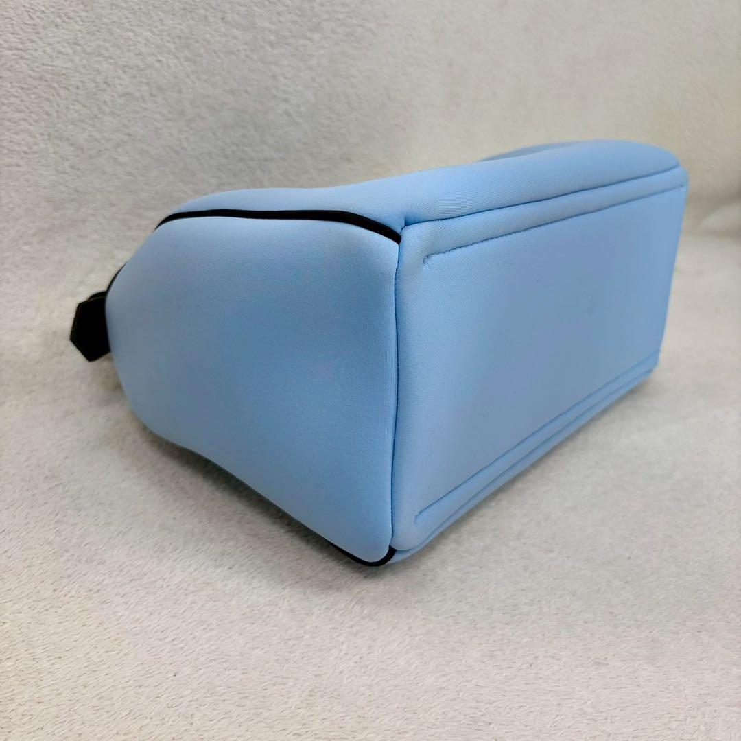 【美品✨】セーブマイバッグ ブルー　ボストンバッグ　2way ショルダーチェーン