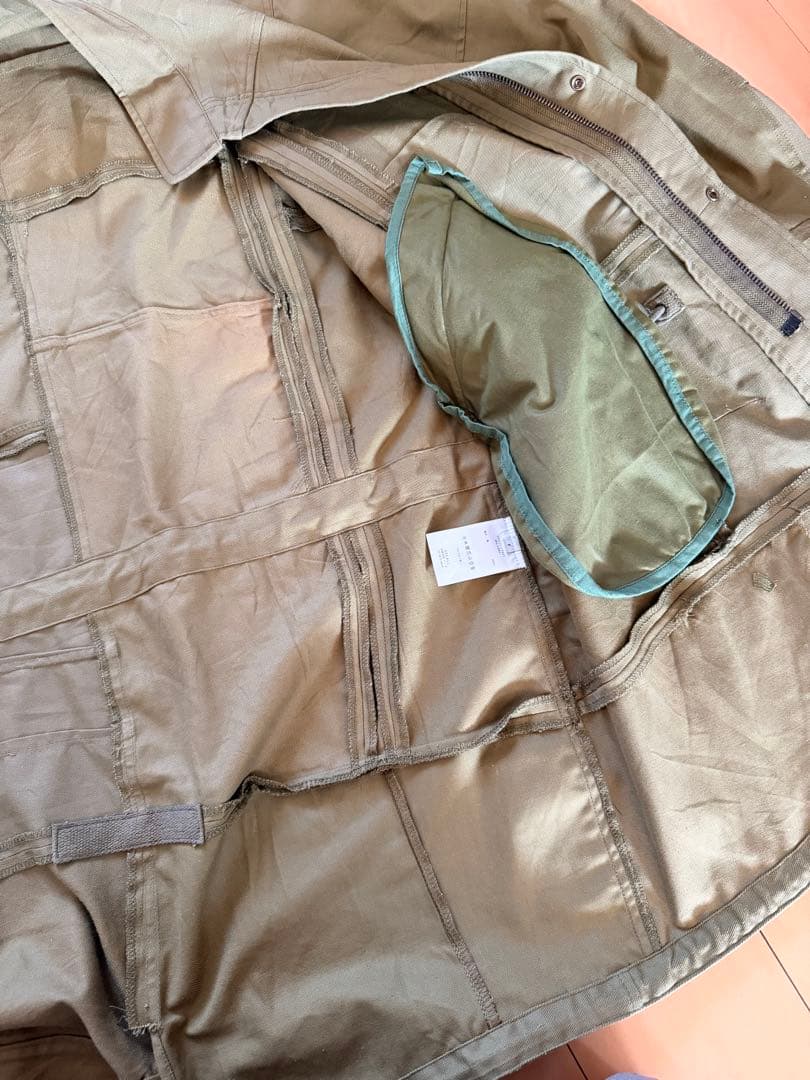 SEEALL ミリタリーコート オリーブ F ドローコード ロング