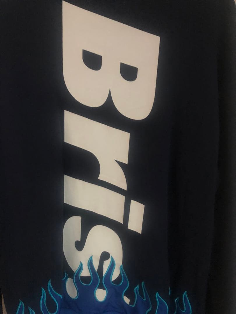 シーズン品　希少XLブリストル　FCRB FIRE FLAME BIG LOGO