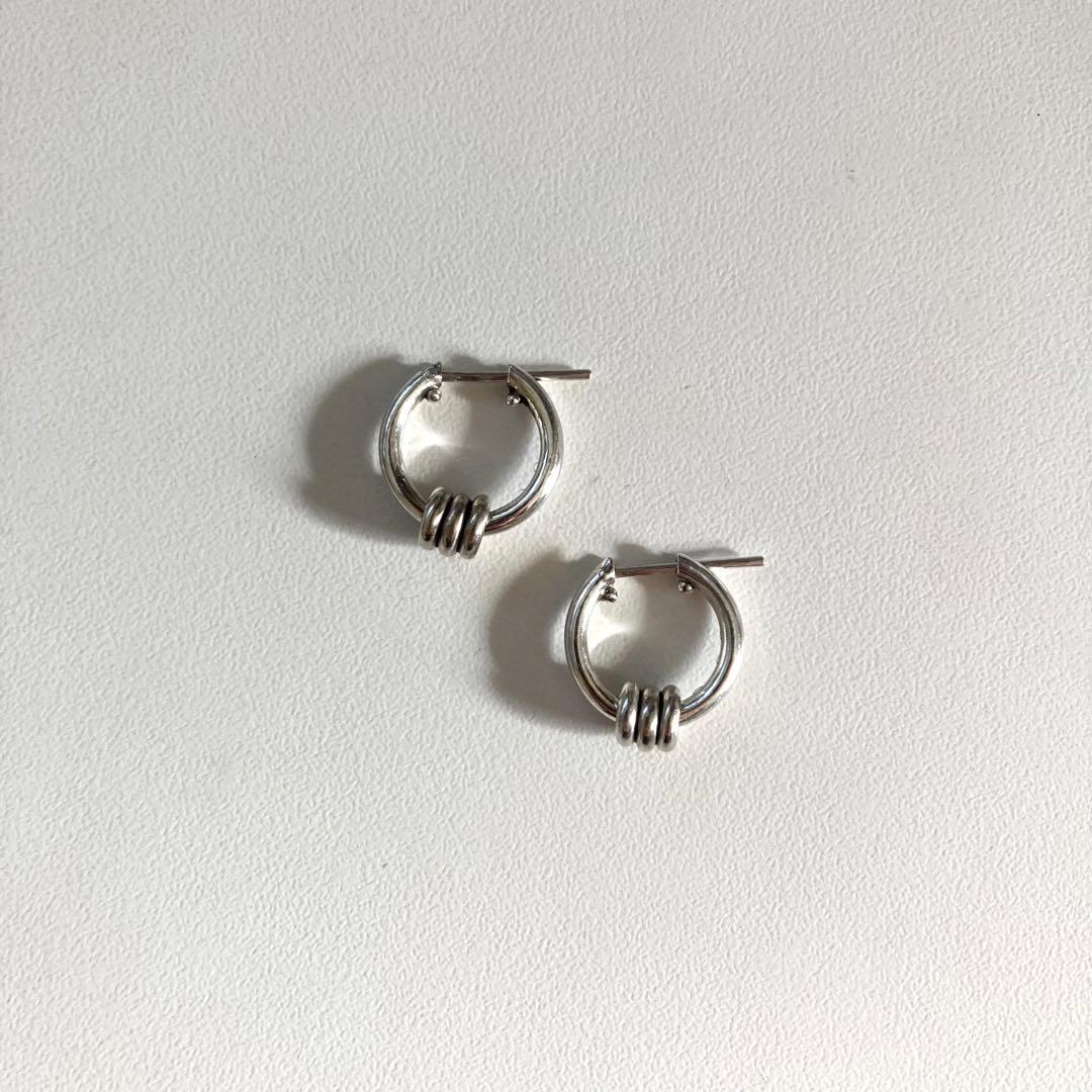 お客片耳ノーブランド　シルバー925 16mm ヤマト着用　登坂着