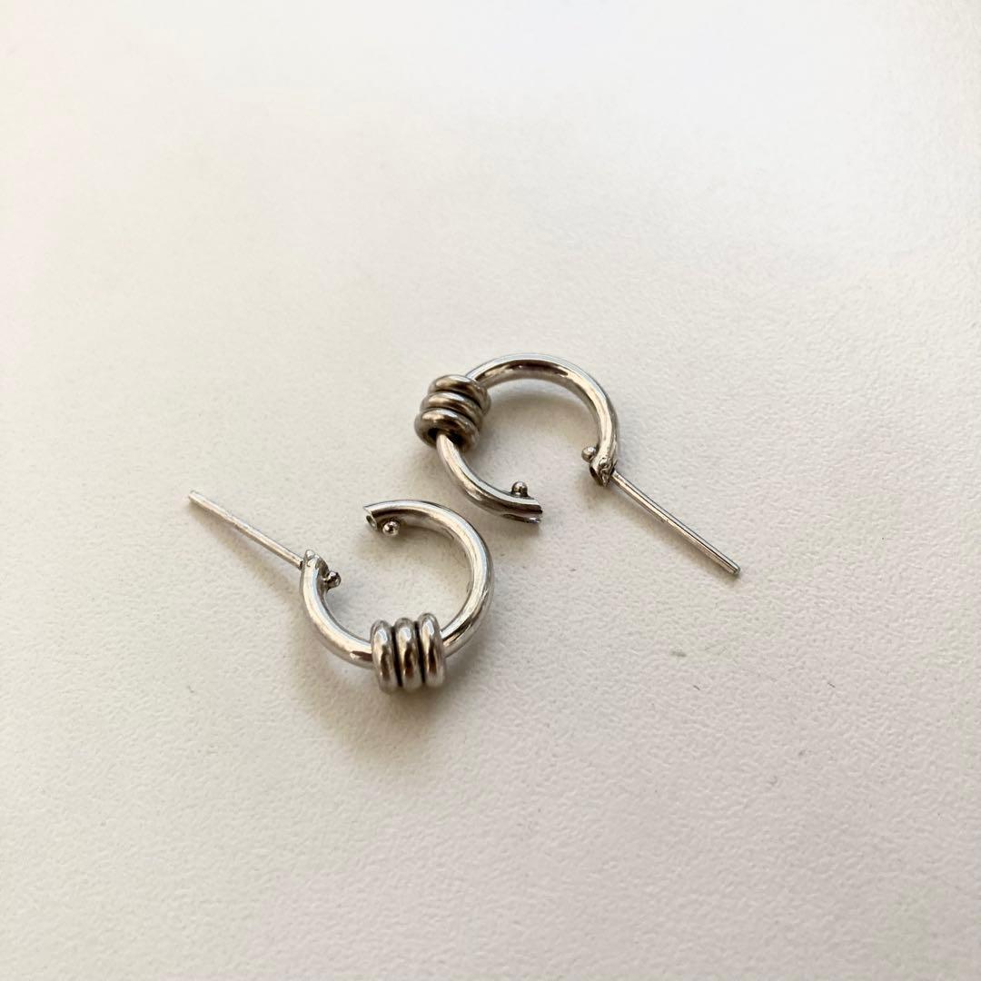 お客片耳ノーブランド　シルバー925 16mm ヤマト着用　登坂着