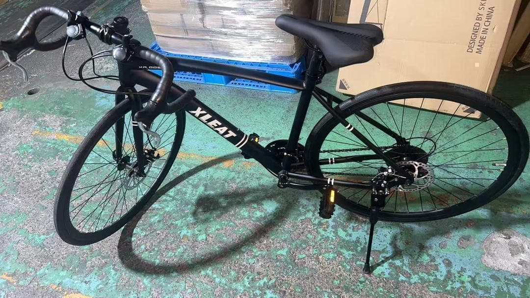 中古美品ロードバイク 自転車 初心者 21段変速　ブラック