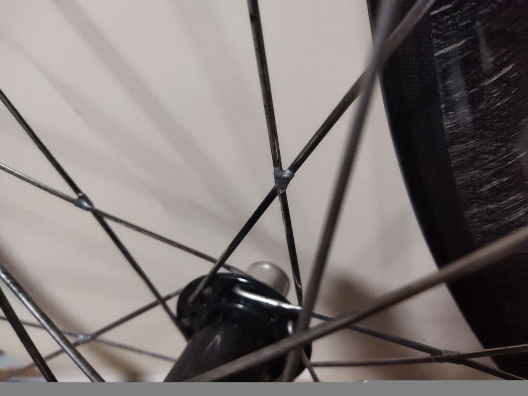 のむラボ2号　カーボンホイール　チューブラー　フロントリアセット