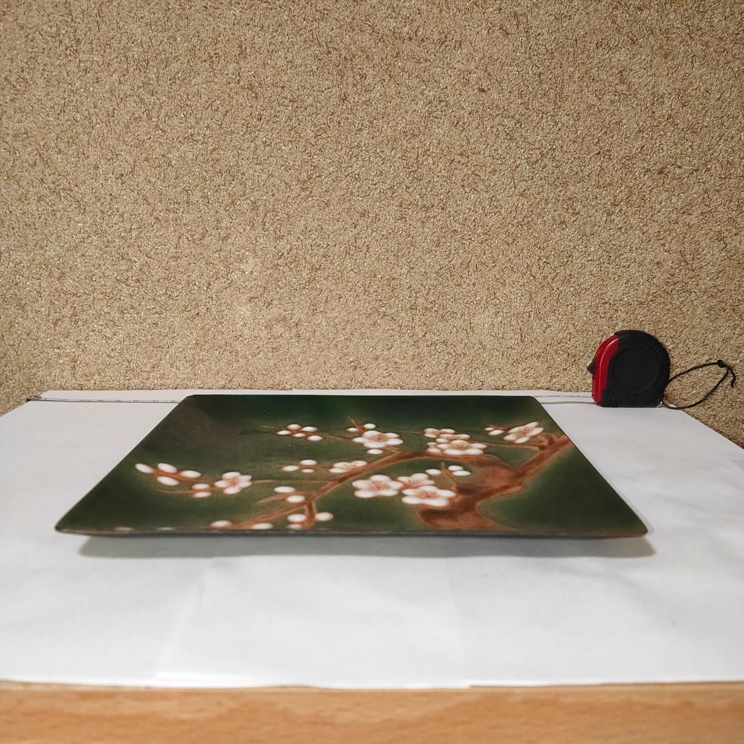 角皿　小皿　長方皿　四角皿　色絵　アンティーク　骨董　工芸品