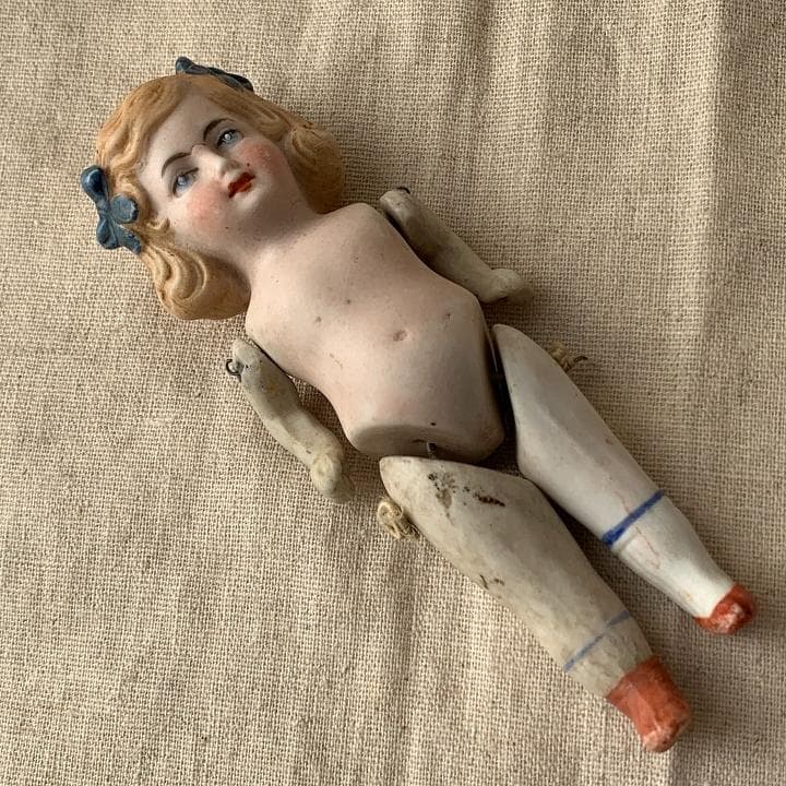 ミニョネット ビスクドール ドイツ 刻印　アンティーク オールビスク Doll