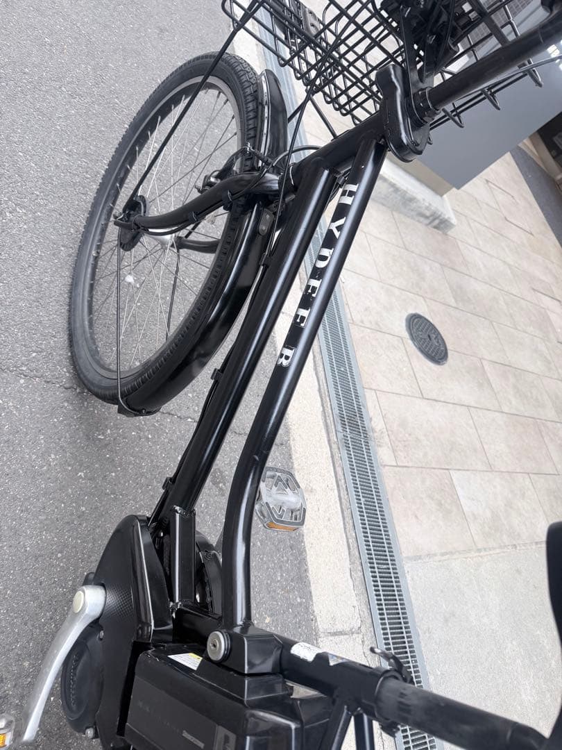 大阪府　ブリヂストン　HYDEE 電動アシスト自転車 ブラック