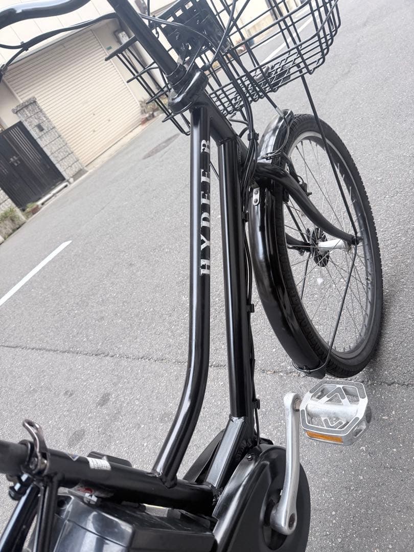 大阪府　ブリヂストン　HYDEE 電動アシスト自転車 ブラック